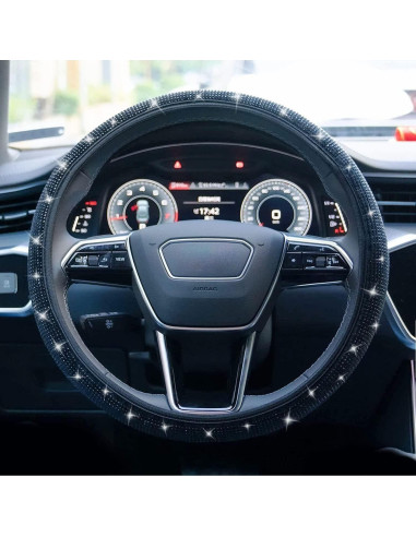 Cubierta de Volante Brillante Limsas 36-38 cm Negro