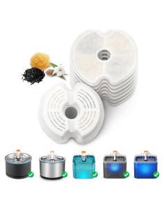 Filtros de Agua para Gatos NautyPaws, 8 Paquetes de Carbón Activado