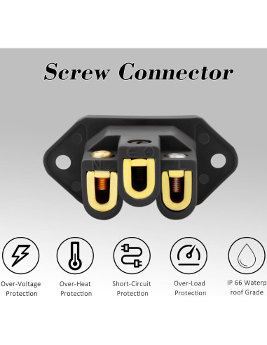 Enchufe de Alimentación AC Monosaudio IEC C14 250V 10A Negro