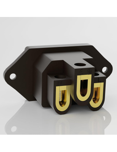 Enchufe de Alimentación AC Monosaudio IEC C14 250V 10A Negro