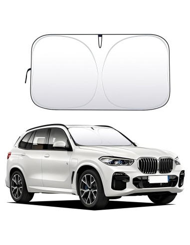 Protector Solar Plegable Hbxdeco para Parabrisas 145x80 cm