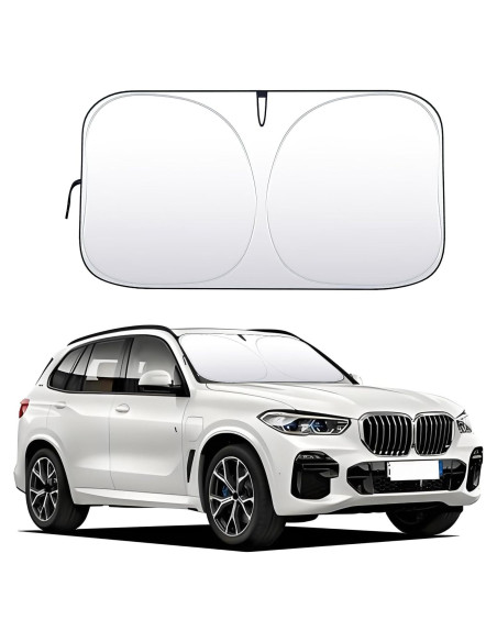 Protector Solar Plegable Hbxdeco para Parabrisas 145x80 cm