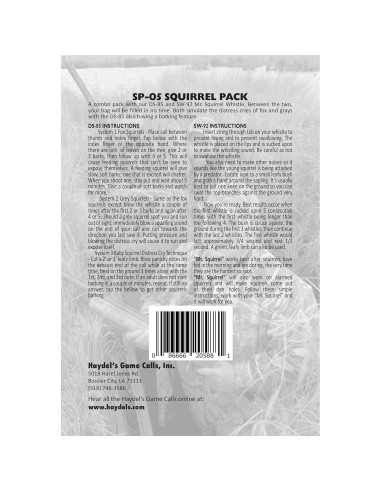 Paquete de Llamadas para Ardillas Haydel SP-05 3-en-1