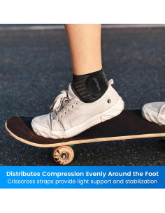 Faja de Compresión para Tobillo Velpeau Ajustable XL Negra 2