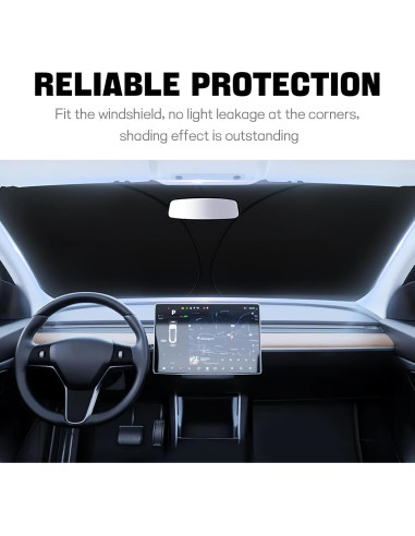 Protector Solar Plegable Hbxdeco para Parabrisas 145x80 cm