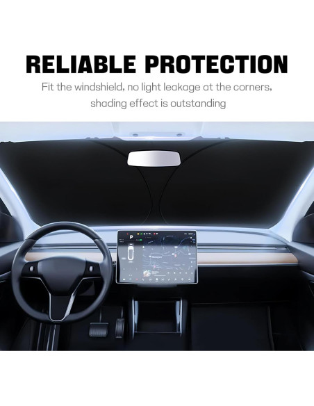Protector Solar Plegable Hbxdeco para Parabrisas 145x80 cm