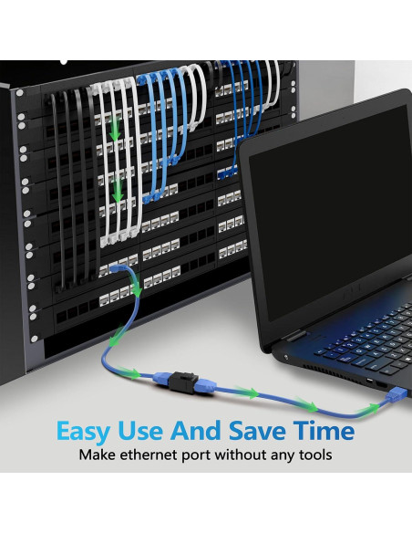 Acoplador Keystone Cat6 Hembra a Hembra CableGeeker 25 Unidades