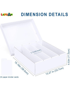 Caja de Almacenamiento de Cartas Leyzan 3200 Cartas Impermeable 2