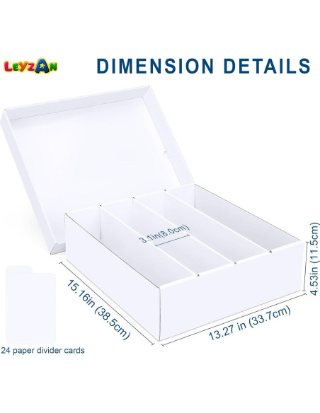 Caja de Almacenamiento de Cartas Leyzan 3200 Cartas Impermeable