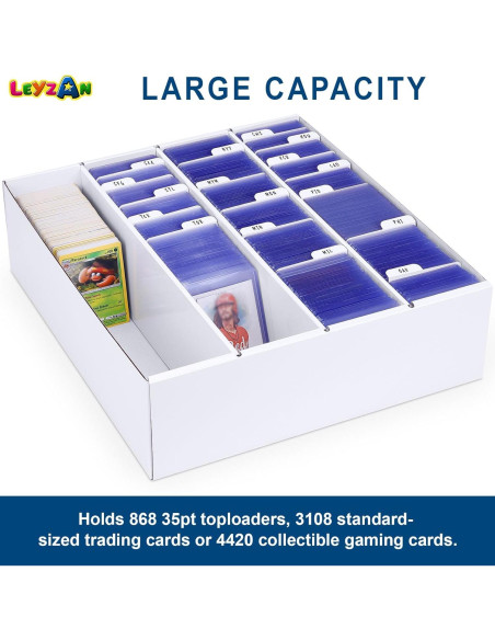 Caja de Almacenamiento de Cartas Leyzan 3200 Cartas Impermeable