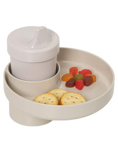 Bandeja de Viaje My Travel Tray Beige - Adaptador Taza Incluido