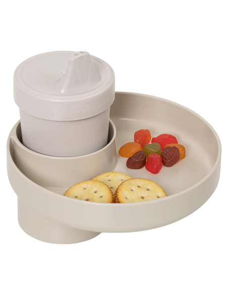 Bandeja de Viaje My Travel Tray Beige - Adaptador Taza Incluido