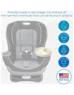 Bandeja de Viaje My Travel Tray Beige - Adaptador Taza Incluido 2