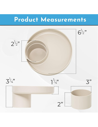 Bandeja de Viaje My Travel Tray Beige - Adaptador Taza Incluido