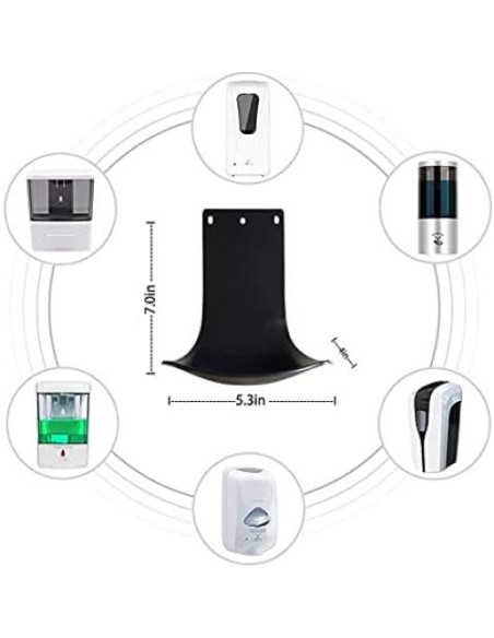 Bandeja de Goteo POKOTO para Dispensador de Jabón Negro