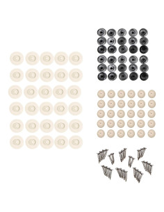 Kit de Sujetadores EZ-SNAP Beige 30 Piezas Sin Perforación