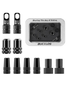 Conjunto de Tapas de Válvula BUCKLOS para Bicicletas - 10 Piezas