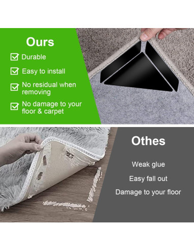 Alfombrillas Antideslizantes Reutilizables AnTsHome 12 Unidades