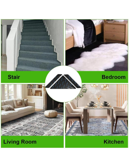 Alfombrillas Antideslizantes Reutilizables AnTsHome 12 Unidades Alfombrillas Antideslizantes Reutilizables AnTsHome 12 Unidades