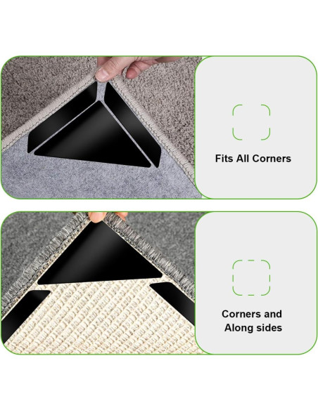 Alfombrillas Antideslizantes Reutilizables AnTsHome 12 Unidades Alfombrillas Antideslizantes Reutilizables AnTsHome 12 Unidades