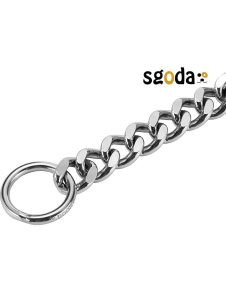 Collar de ahorque para perros SGODA 50.8 cm acero inoxidable