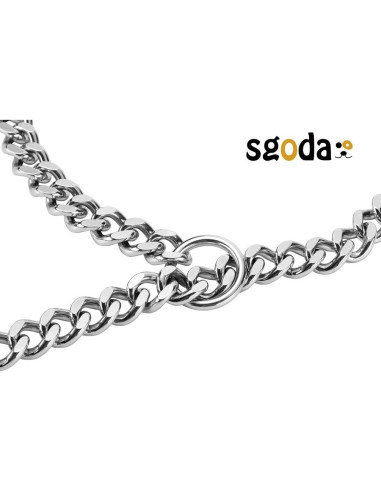 Collar de ahorque para perros SGODA 50.8 cm acero inoxidable