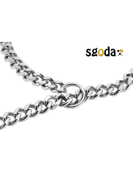 Collar de ahorque para perros SGODA 50.8 cm acero inoxidable