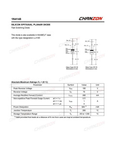 Diodos de señal Chanzon 1N4148 Axial 200mA 100V Paquete 100 2