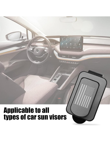 Soporte para Gafas de Visera Stymart - Clip Multifuncional Negro/Gris