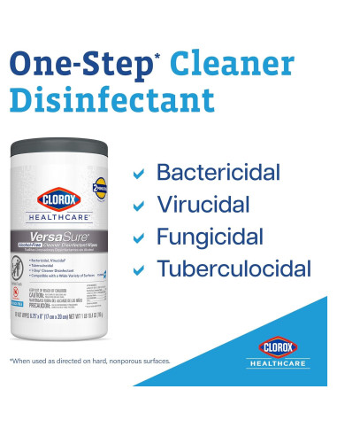 Toallitas Desinfectantes Clorox Healthcare VersaSure 110 Unidades