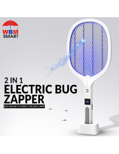 Raqueta Eléctrica para Insectos WBM SMART - Paquete de 2 2