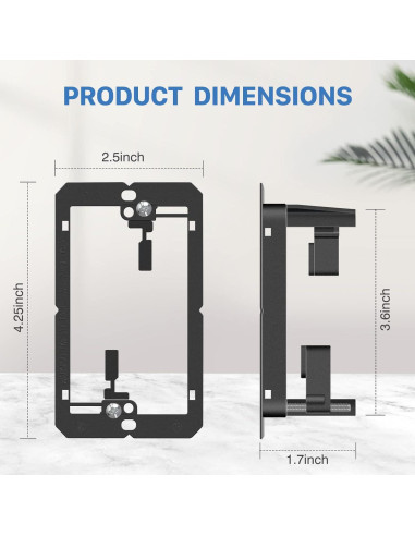 Paquete de 4 Placas de Pared Ethernet Keystone ANONION Cat6