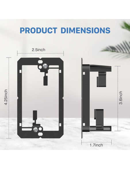 Paquete de 4 Placas de Pared Ethernet Keystone ANONION Cat6