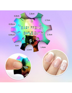 Cortador de Uñas Profesional Honey Joy Arcoíris 1-9 Tamaños 2