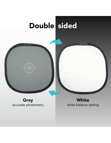 Panel Gris y Blanco Plegable Foto&Tech 30cm - Balance de Color