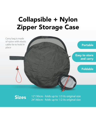 Panel Gris y Blanco Plegable Foto&Tech 30cm - Balance de Color