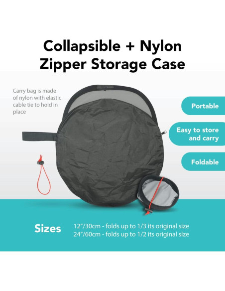 Panel Gris y Blanco Plegable Foto&Tech 30cm - Balance de Color