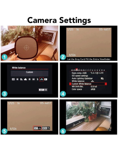 Panel Gris y Blanco Plegable Foto&Tech 30cm - Balance de Color