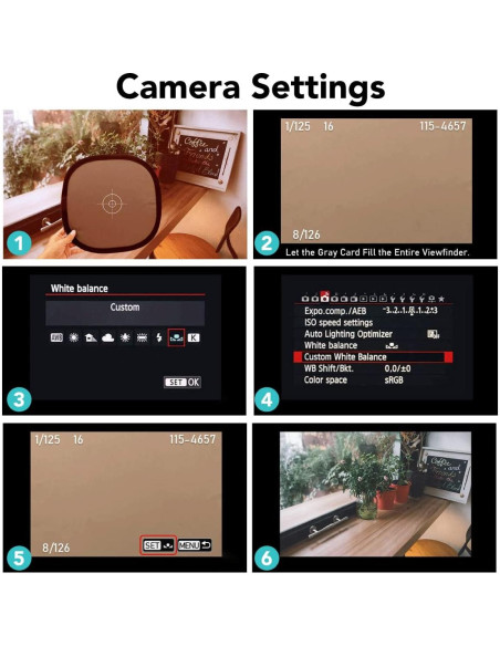 Panel Gris y Blanco Plegable Foto&Tech 30cm - Balance de Color