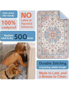 Alfombrillas Lavables ULIGOTA para Perros 61x46cm Paquete de 2 2