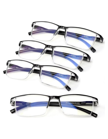 Gafas de Lectura Outray 4 Paquete con Bloqueo Luz Azul UV400
