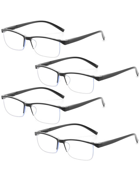 Gafas de Lectura Outray 4 Paquete con Bloqueo Luz Azul UV400