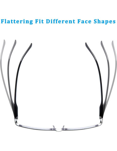 Gafas de Lectura Outray 4 Paquete con Bloqueo Luz Azul UV400