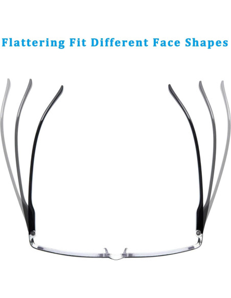 Gafas de Lectura Outray 4 Paquete con Bloqueo Luz Azul UV400