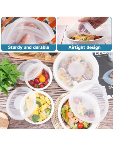 Tapas de Silicona Reutilizables Purekra para Plato Redondo 1.5L