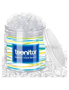 Bandas de Pelo Elásticas Transparentes Teenitor, 2000 Piezas, 2mm x 30mm