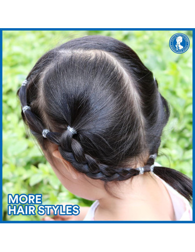 Bandas de Pelo Elásticas Transparentes Teenitor, 2000 Piezas, 2mm x 30mm