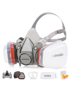 Respirador Reutilizable SKRMISDA SF432 con 10 Filtros Activos