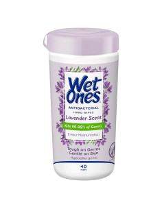 Toallitas Antibacteriales Wet Ones Lavanda 40 Unidades