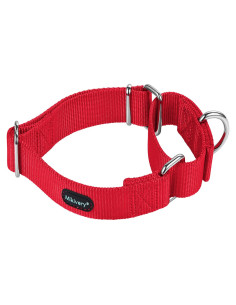 Collar Martingale Ajustable Mikivery Nylon Rojo M 2.54cm